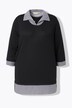 Pullover 2-in-1 con effetto a strati e maniche a 3/4