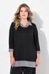 Pullover 2-in-1 con effetto a strati e maniche a 3/4