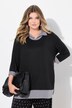 Pullover 2-in-1 con effetto a strati e maniche a 3/4