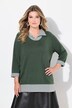 Pullover 2-in-1 con effetto a strati e maniche a 3/4
