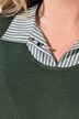 Pullover 2-in-1 con effetto a strati e maniche a 3/4