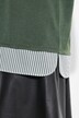 Pullover 2-in-1 con effetto a strati e maniche a 3/4