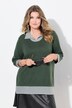 Pullover 2-in-1 con effetto a strati e maniche a 3/4