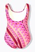 Costume da bagno senza coppe con pallini e scollo rotondo