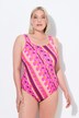 Costume da bagno senza coppe con pallini e scollo rotondo