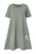 Žerzejové šaty, kulatý výstřih, krátké rukávy, OEKO-TEX Made in Green