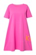 Žerzejové šaty, kulatý výstřih, krátké rukávy, OEKO-TEX Made in Green