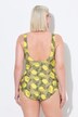Maillot de bain une pièce. Sans bonnets souples. Motif citrons. Décolleté rond