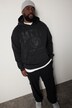 STHUGE Hoodie, oversized, Kapuze, Vintage Look, Brustprint, bis 8 XL
