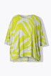 Maglione dal taglio oversize con fantasia zebrata e maniche a 3/4