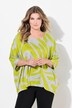 Maglione dal taglio oversize con fantasia zebrata e maniche a 3/4
