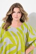 Maglione dal taglio oversize con fantasia zebrata e maniche a 3/4