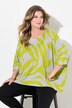 Maglione dal taglio oversize con fantasia zebrata e maniche a 3/4