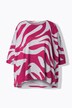 Maglione dal taglio oversize con fantasia zebrata e maniche a 3/4