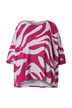 Svetr, oversize, zebra vzor, 3/4 rukávy