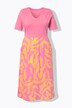 Jerseykleid, V-Ausschnitt, 1/2 Arm, OEKO-TEX