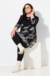 Longshirt, met print, ronde hals, keyhole, lange mouwen