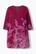 Longshirt, met print, ronde hals, keyhole, lange mouwen