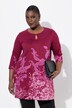 Longshirt, met print, ronde hals, keyhole, lange mouwen
