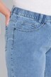 Jeansbermuda, rechte pijpen, comfortabele tailleband, biologisch katoen