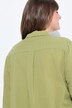 Bluse, prikker, skjortekrage, langermet, økologisk bomull