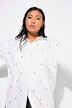 Chemisier oversize, œillets métalliques