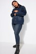 Camisa vaquera, forma oversize, aspecto vintage