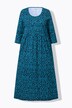 Robe en jersey coupe évasée, poches, décolleté en V et manches 3/4