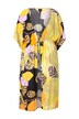 Kaftan, citrony, oversize, výstřih do V, krátké rukávy