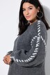 Gebreide jurk, oversized, mooie naden