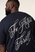 STHUGE T-shirt, short sleeve, oversized, rear print, up to 8 XL