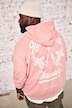 STHUGE-hettegenser, hette, vintage-stil, ryggtrykk, opptil 8 XL