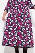 Robe en jersey à fleurs, poches, décolleté rond et manches 3/4, coupe évasée