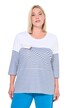 Tričko, pruhy, papírová lodička, lodiškový výstřih, 3/4 rukávy