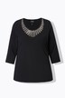 Trøje, Collier-dekoration, klassisk, rund hals, 3/4-ærmer