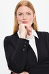 Blazer, Punto di Roma, V-hals, knoopsluiting