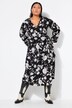 Robe portefeuille maxi, coupe Straight Shape, imprimé floral