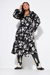 Robe portefeuille maxi, coupe Straight Shape, imprimé floral