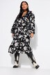 Robe portefeuille maxi, coupe Straight Shape, imprimé floral