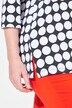 Shirt, stippen, A-lijn, ronde hals, 3/4-mouwen, Pima-katoen