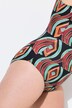 Costume da bagno con stampa grafica, coppe morbide e materiale riciclato