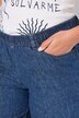 Bermudas de mezcla de lino, pernera ancha, cintura elástica