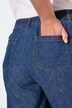 Bermudas de mezcla de lino, pernera ancha, cintura elástica