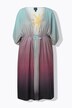 Kaftan, farvegradient, palmer, V-udskæring, korte ærmer