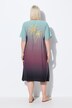 Kaftan, farvegradient, palmer, V-udskæring, korte ærmer