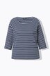 T-shirt rayé. Manches 3/4 et col rond. Coupe Classic