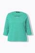 T-shirt rayé. Manches 3/4 et col rond. Coupe Classic