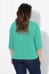 T-shirt rayé. Manches 3/4 et col rond. Coupe Classic