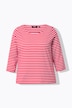 Camiseta de rayas horizontales, Classic, cuello redondo, manga 3/4