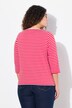 Camiseta de rayas horizontales, Classic, cuello redondo, manga 3/4
